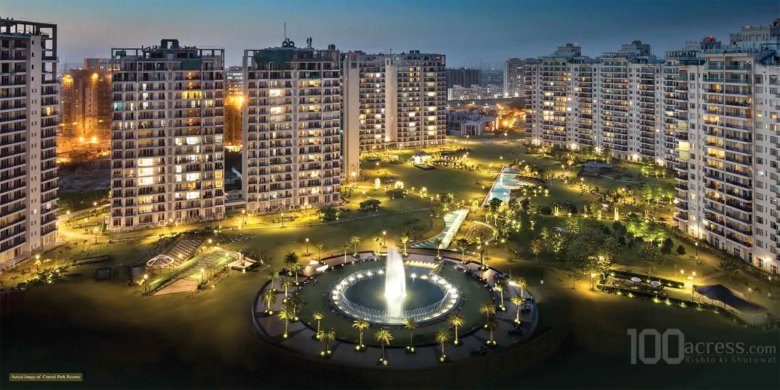 Master Plan Central Park Resorts Sky Villas