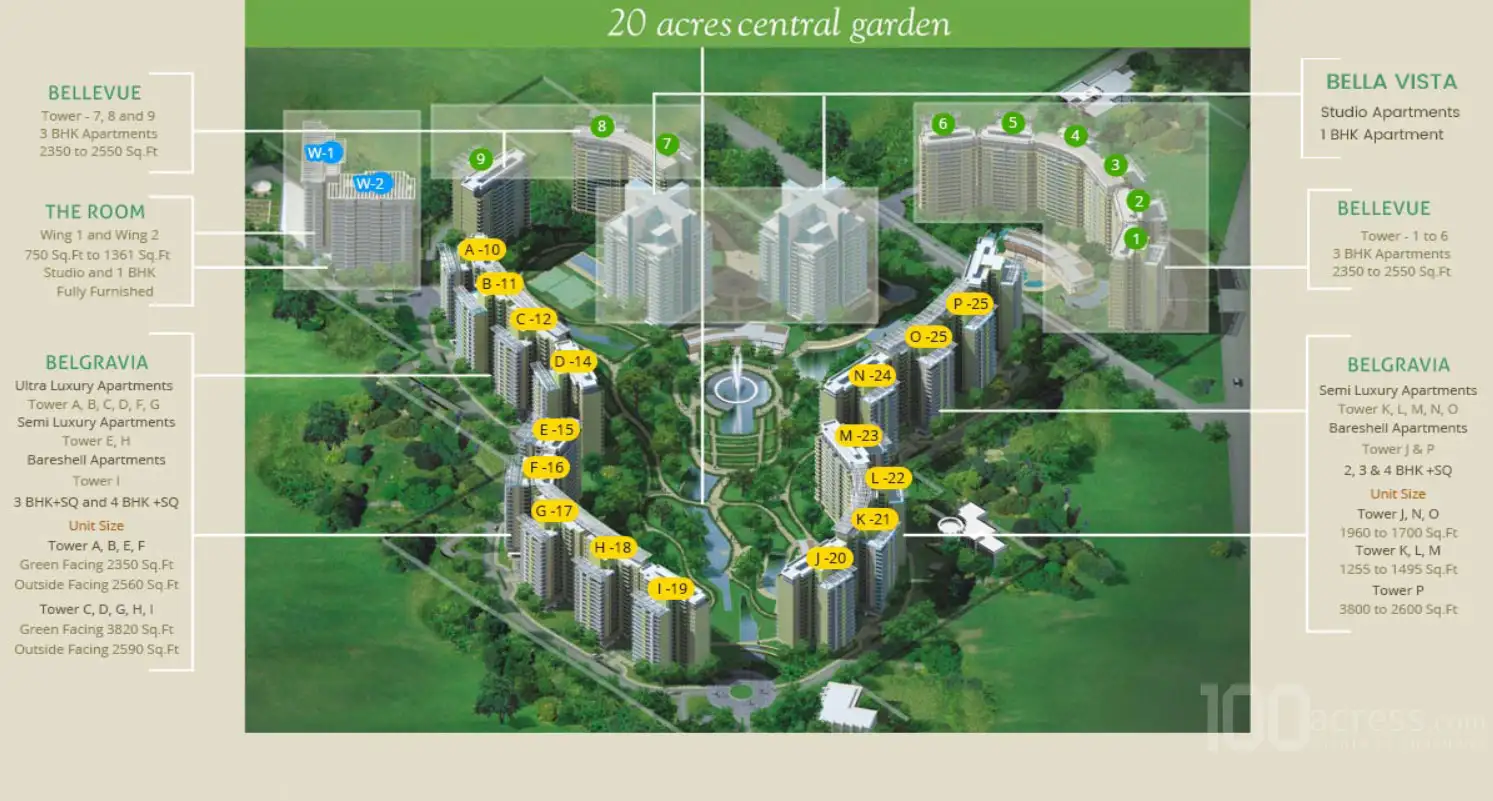 Master Plan Central Park Resorts Bellavista