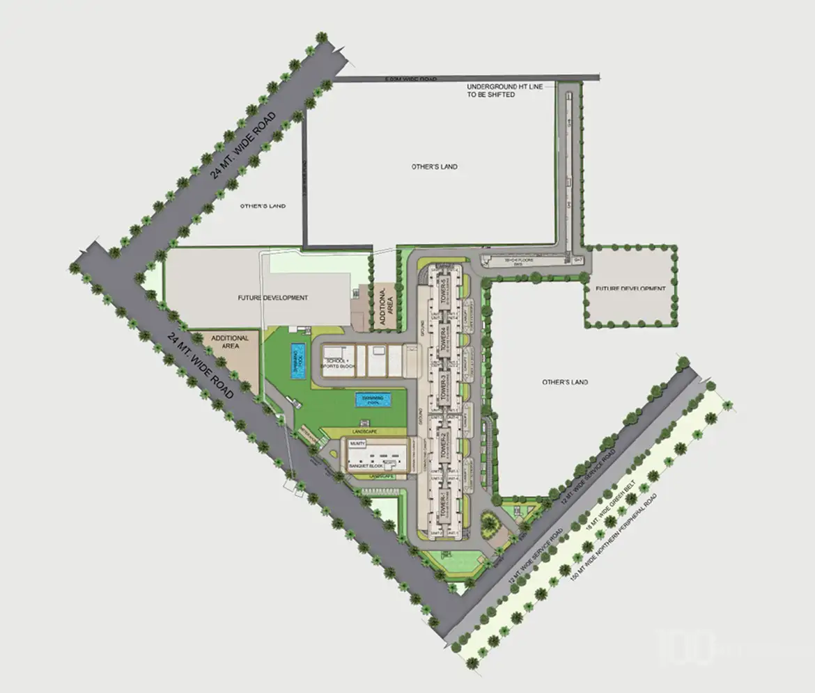 Master Plan BPTP Amstoria Verti Greens