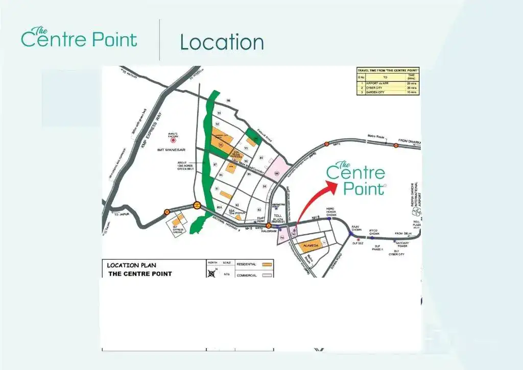 The Centre Point Location Map