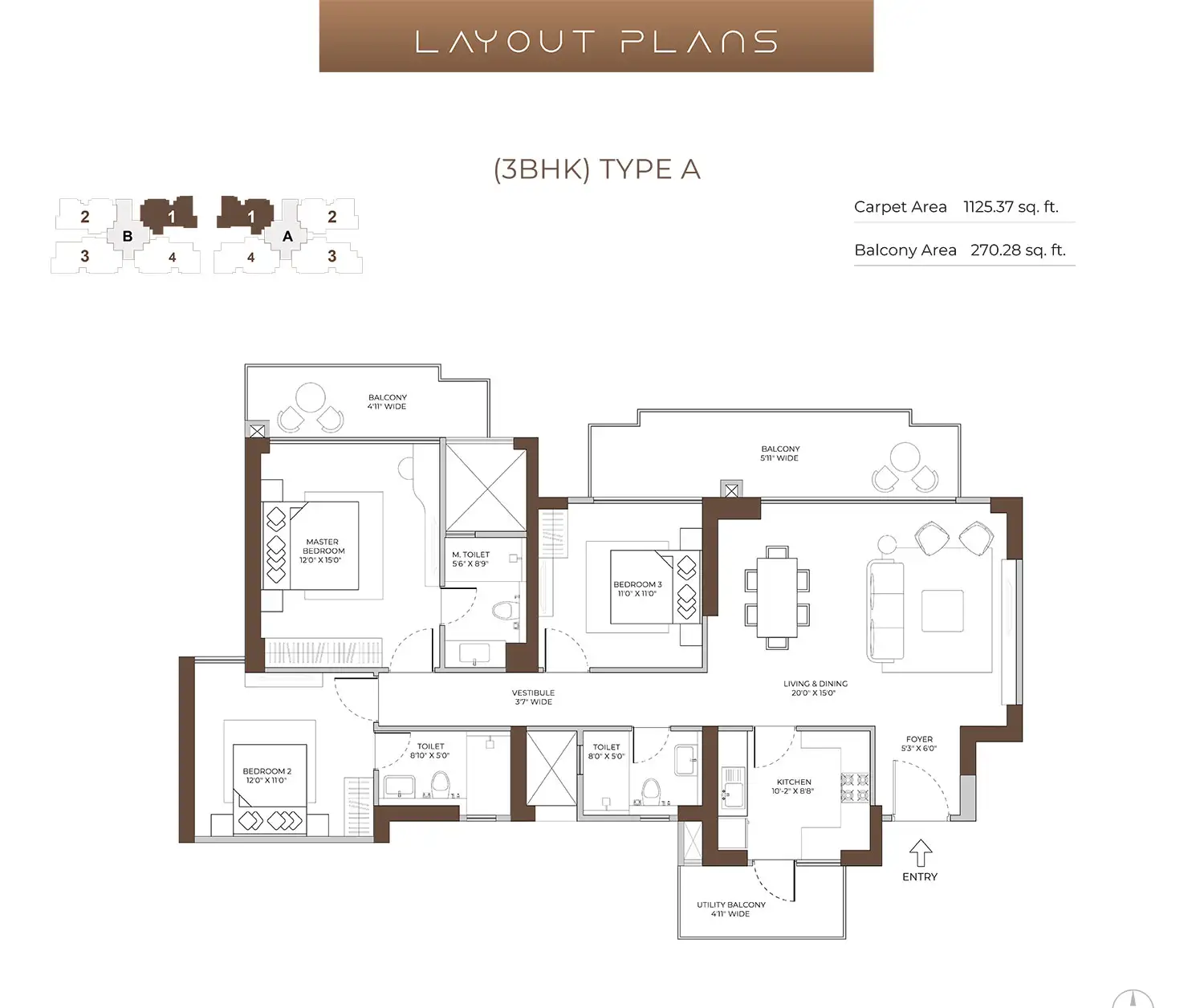 Conscient Elaira Residences - 3 BHK