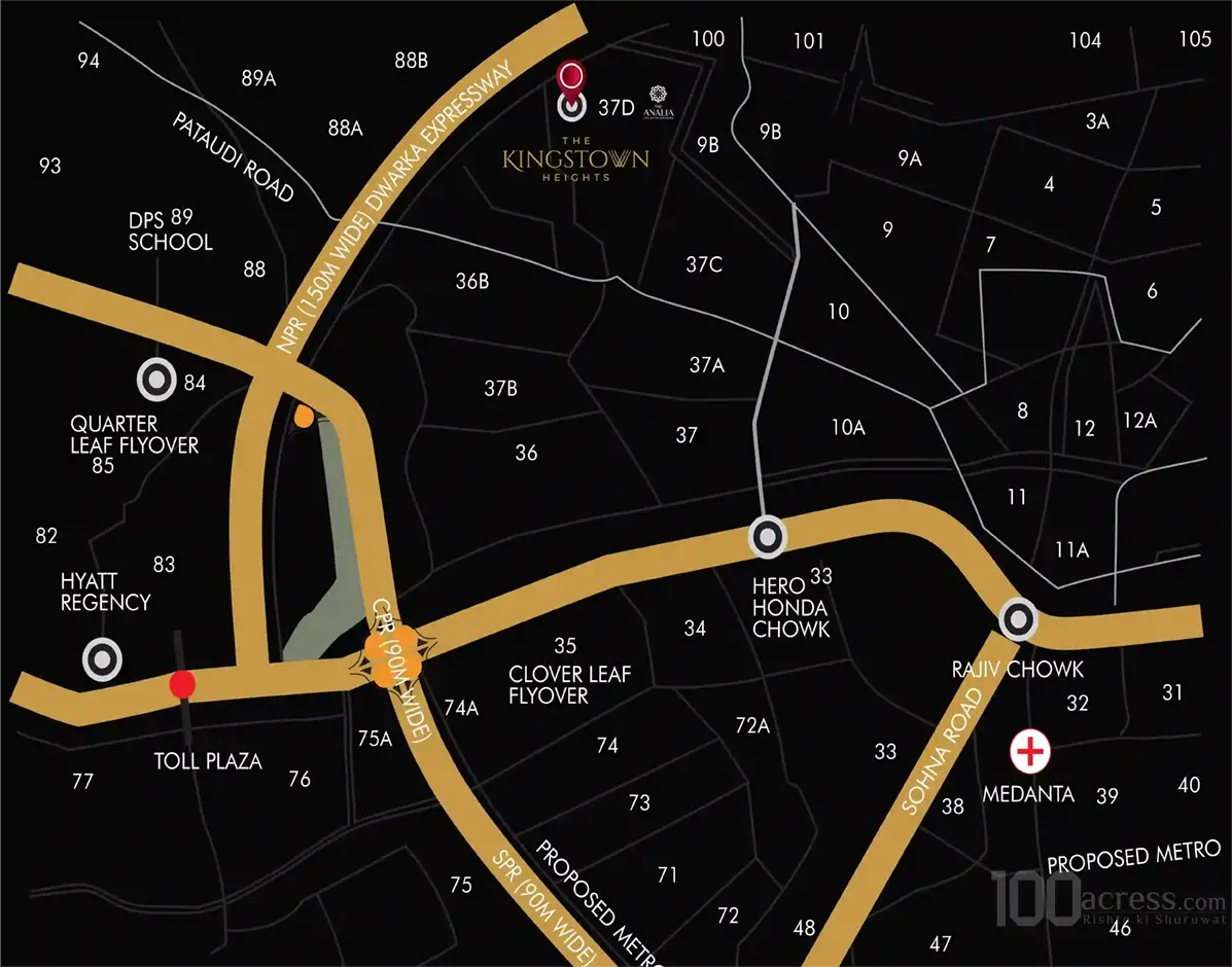 Navraj The Kingstown Heights Location Map