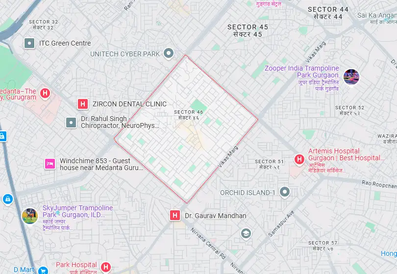 Shapoorji Pallonji Dualis Location Map