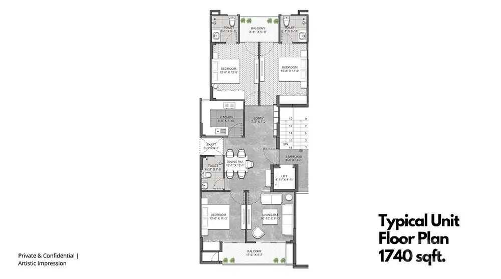 Prime Residences - 3 BHK + SR