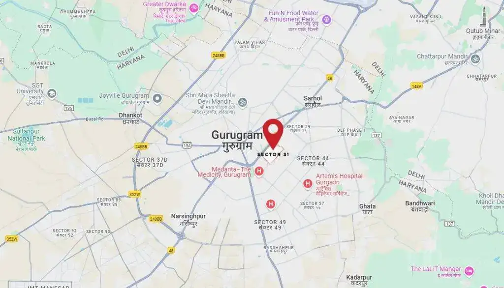 Birla Arika Location Map