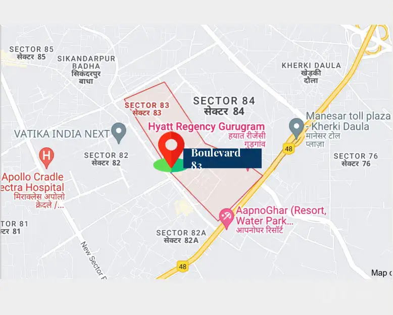 Samyak Boulevard 83 Location Map