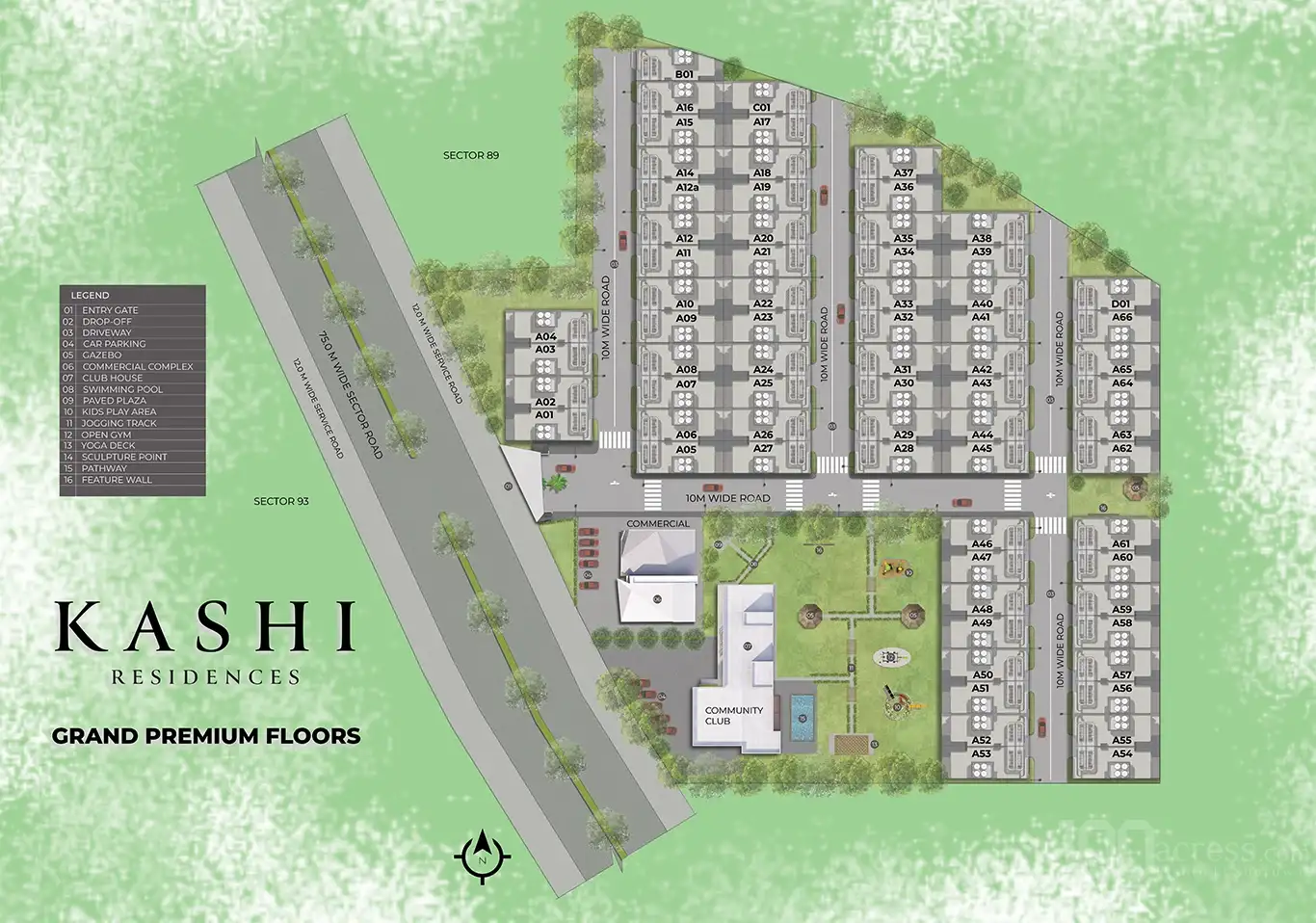 Master Plan Ganga Realty Kashi Residences