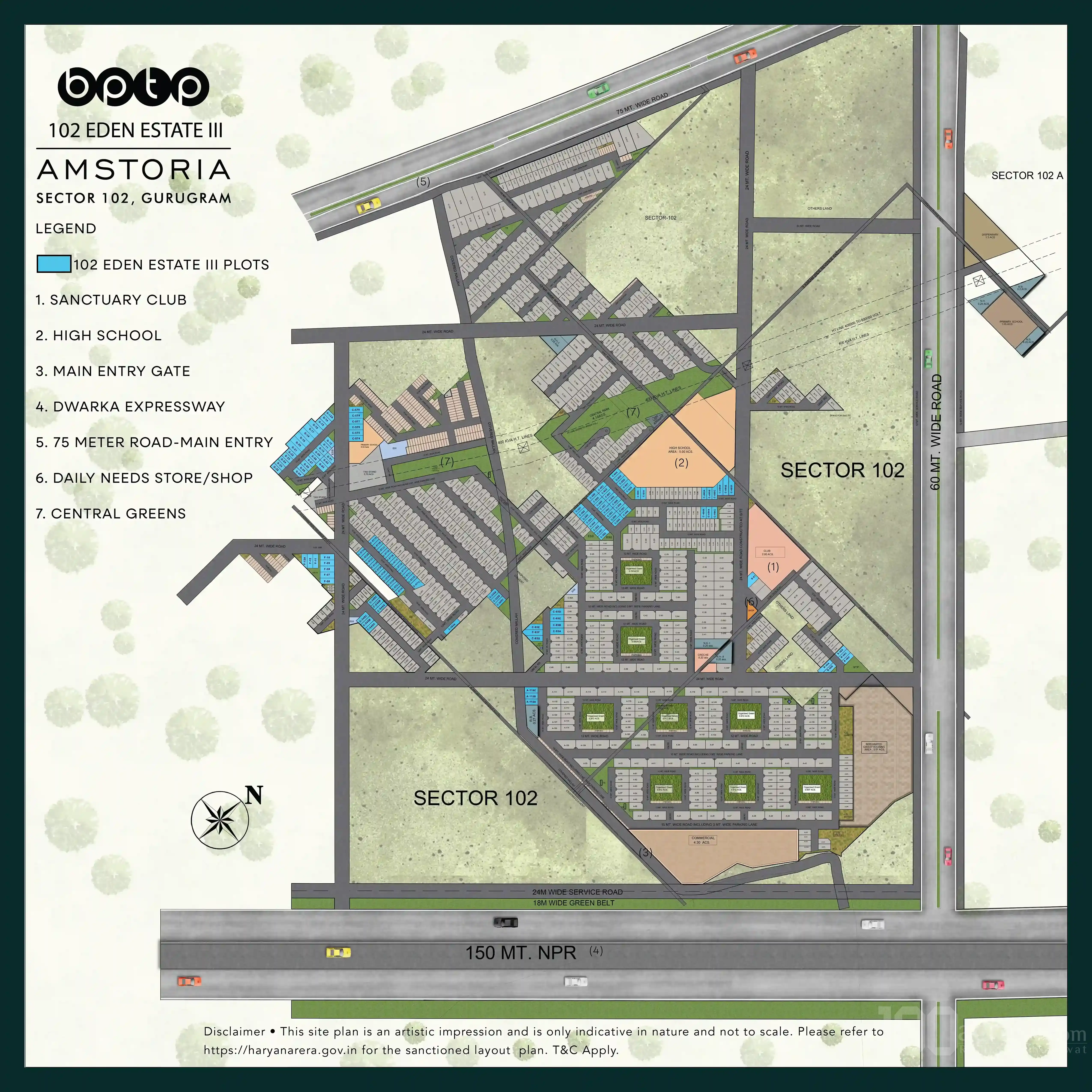 Master Plan BPTP 102 Eden Estate 3