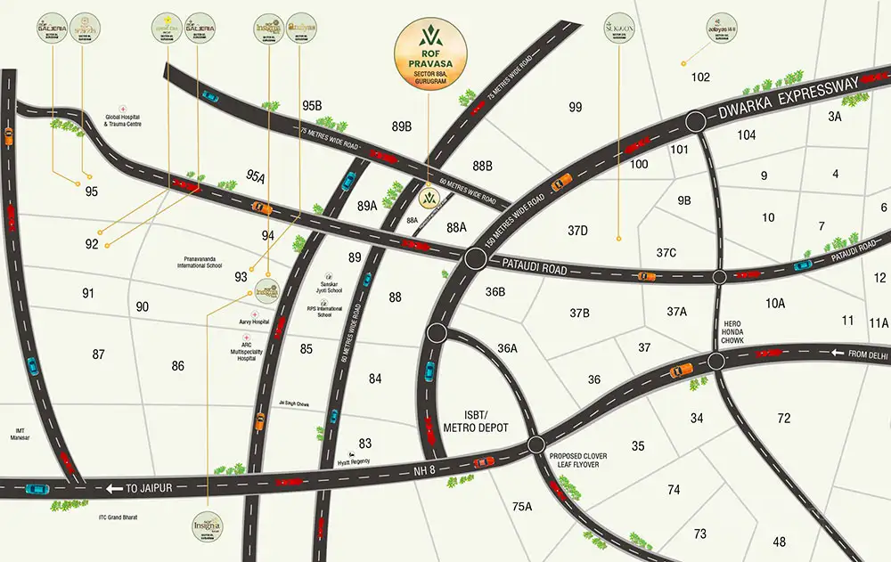 ROF Pravasa Location Map