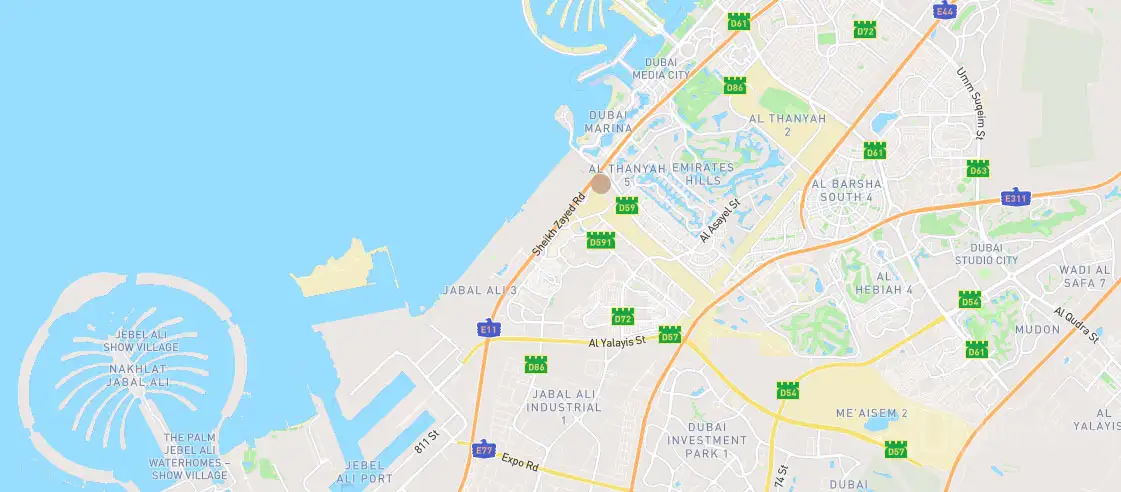 Sobha The Horizon Location Map