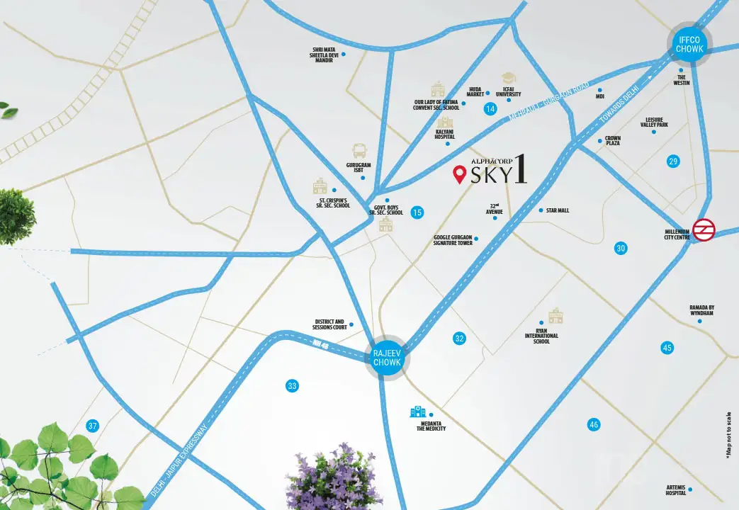 Alphacorp Sky1 Location Map