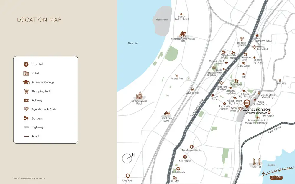 Godrej Horizon Location Map