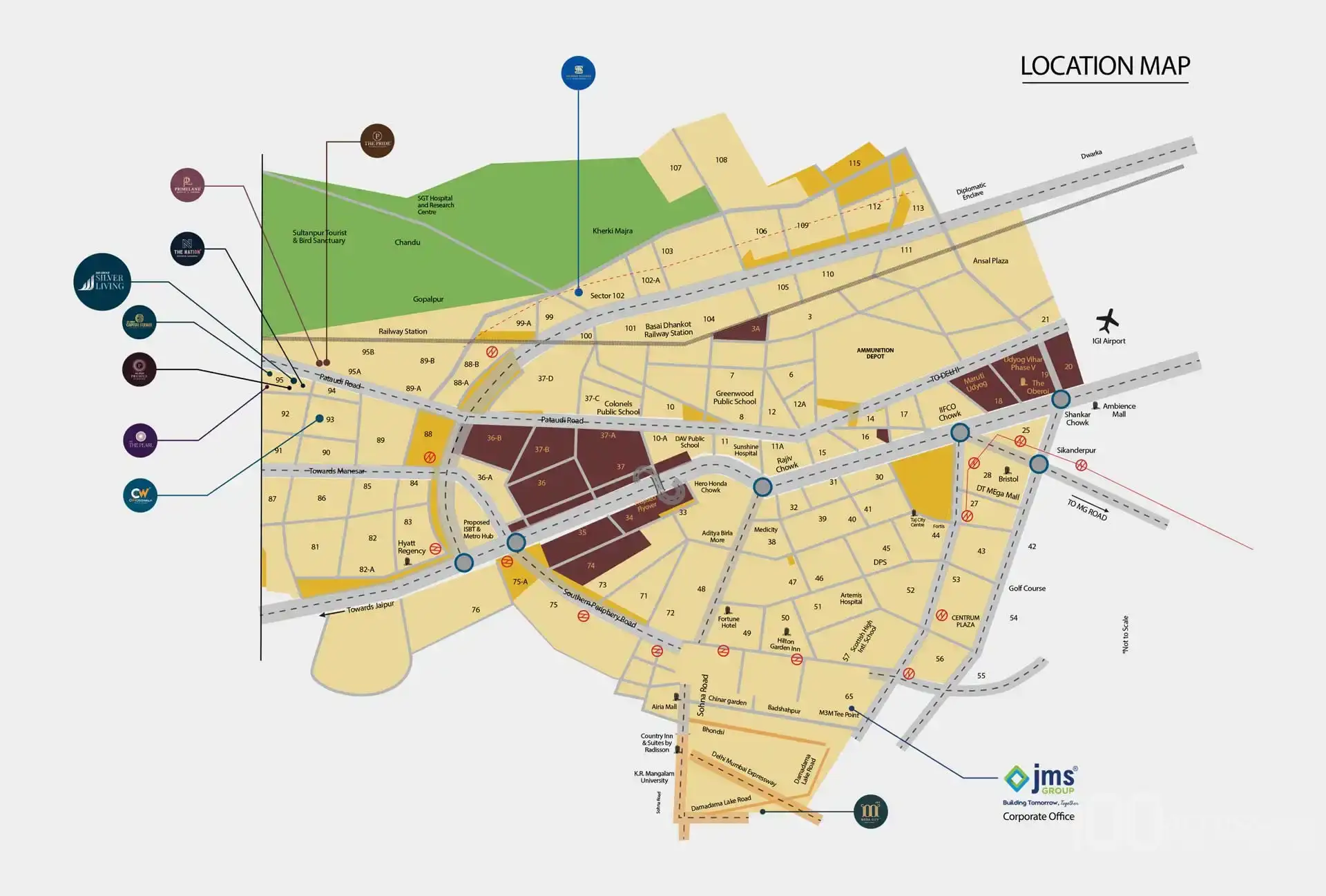 JMS Silver Living Location Map
