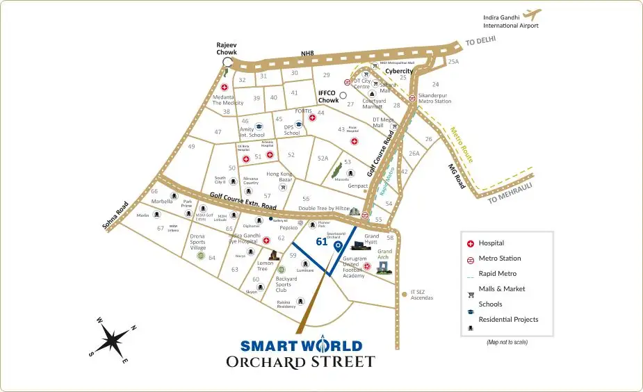 Smartworld Orchard Street Location Map