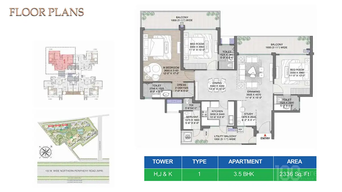 M3M Mansion - 3.5 BHK