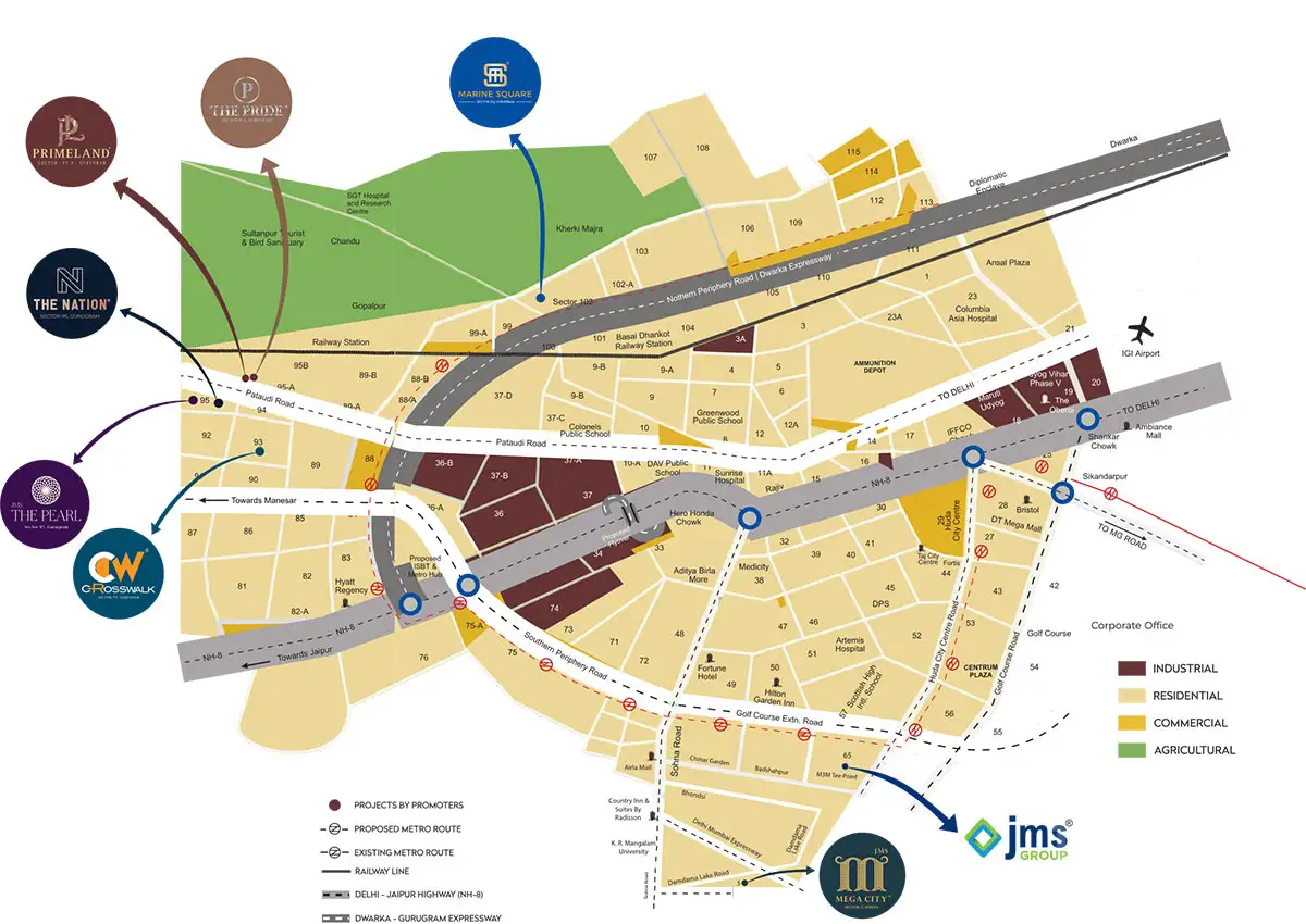 JMS The Pearl Location Map