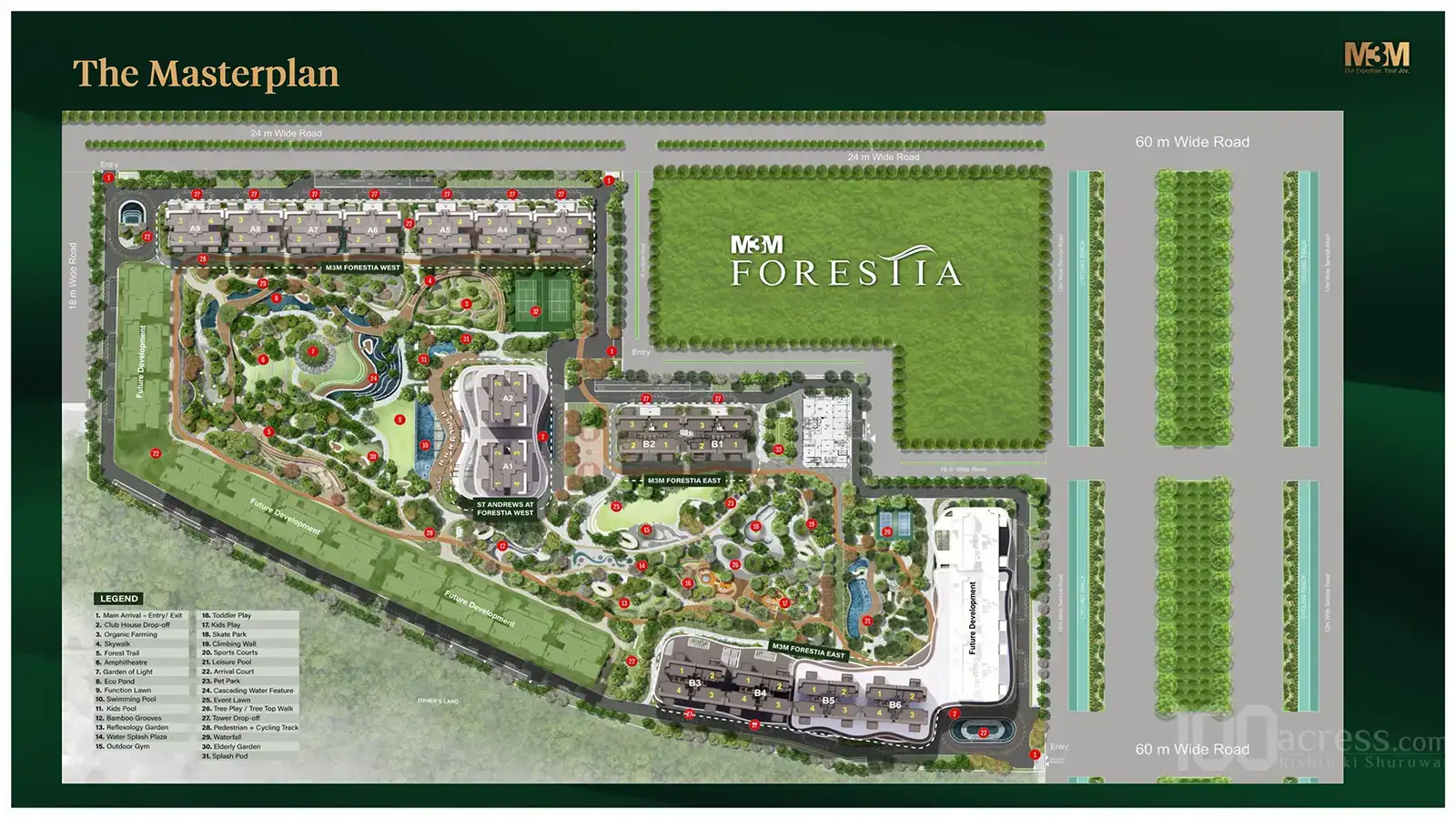 Master Plan M3M Forestia West at GIC