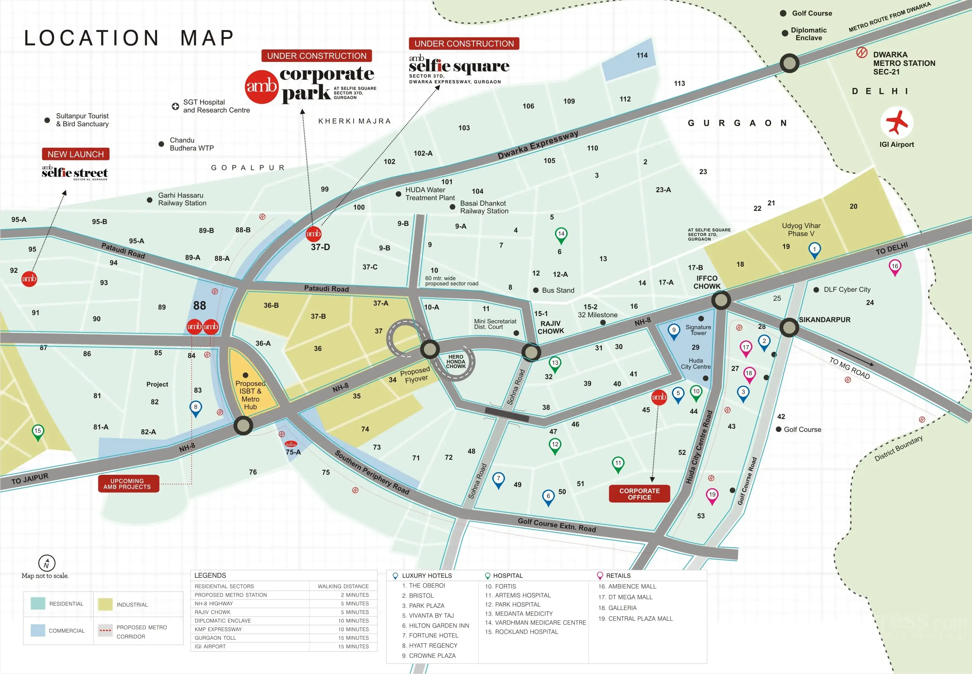 AMB Selfie Square Location Map