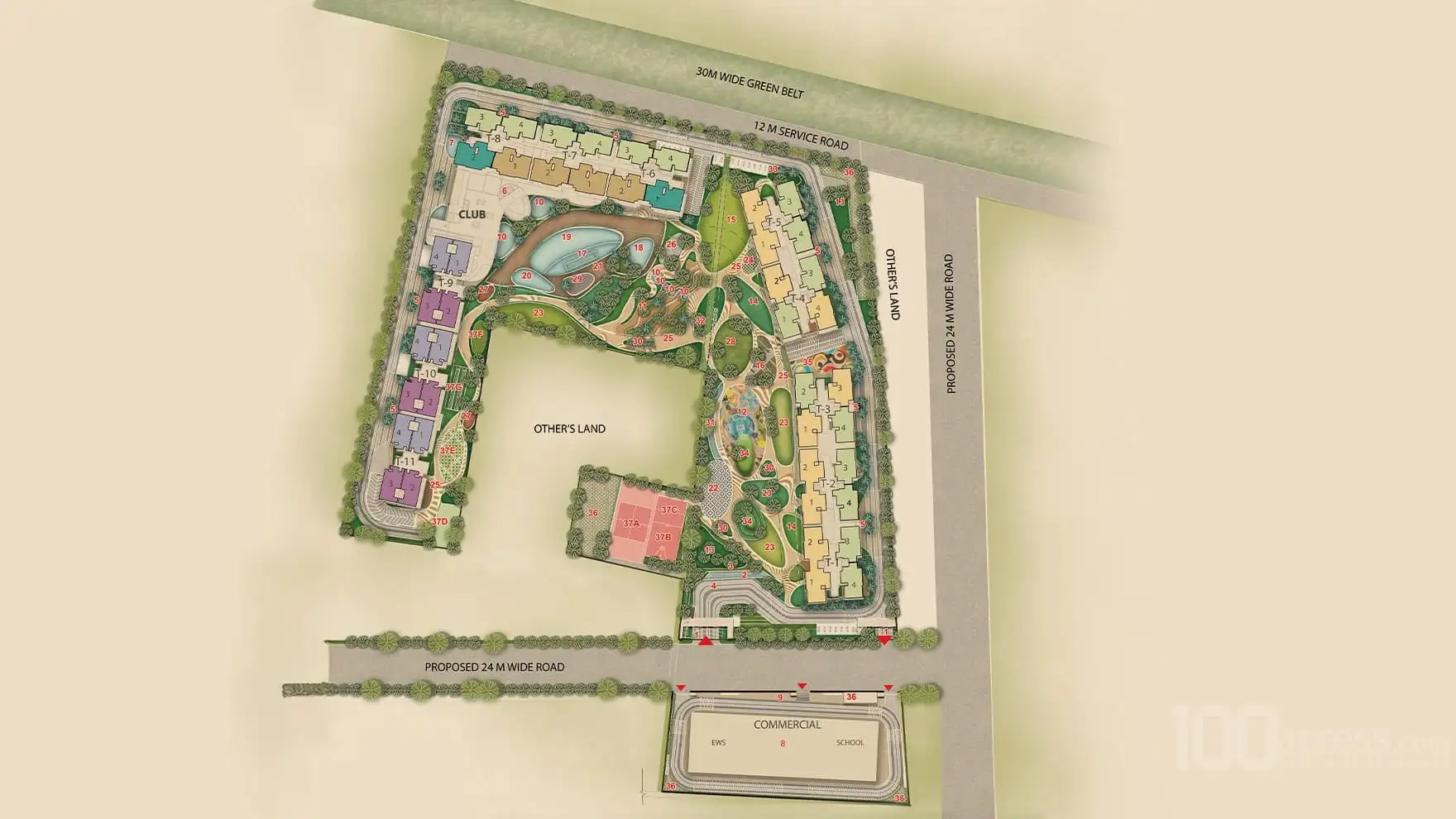 Master Plan Signature Sarvam at DXP Estate