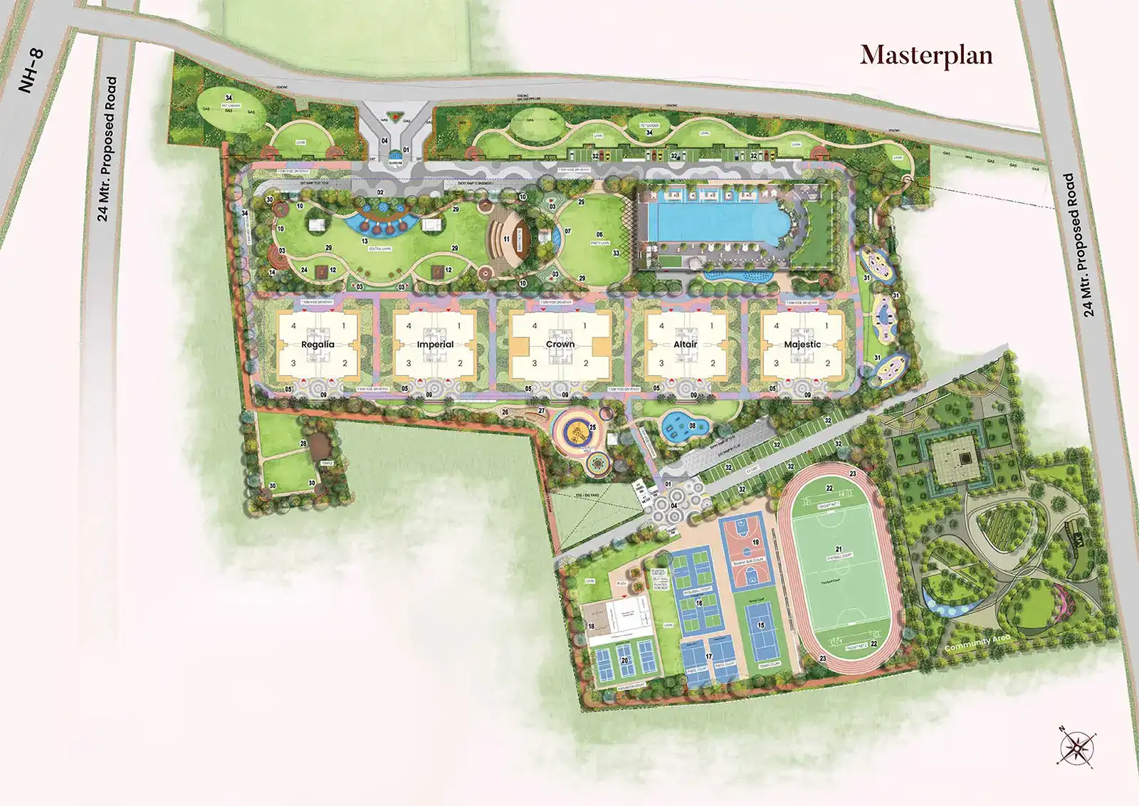 Master Plan Suncity Monarch