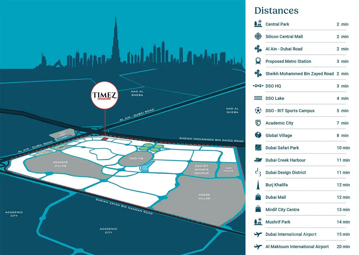 TIMEZ by Danube Location Map