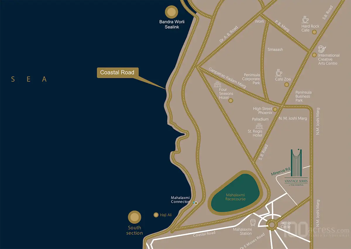 Shapoorji Pallonji The Minerva Location Map