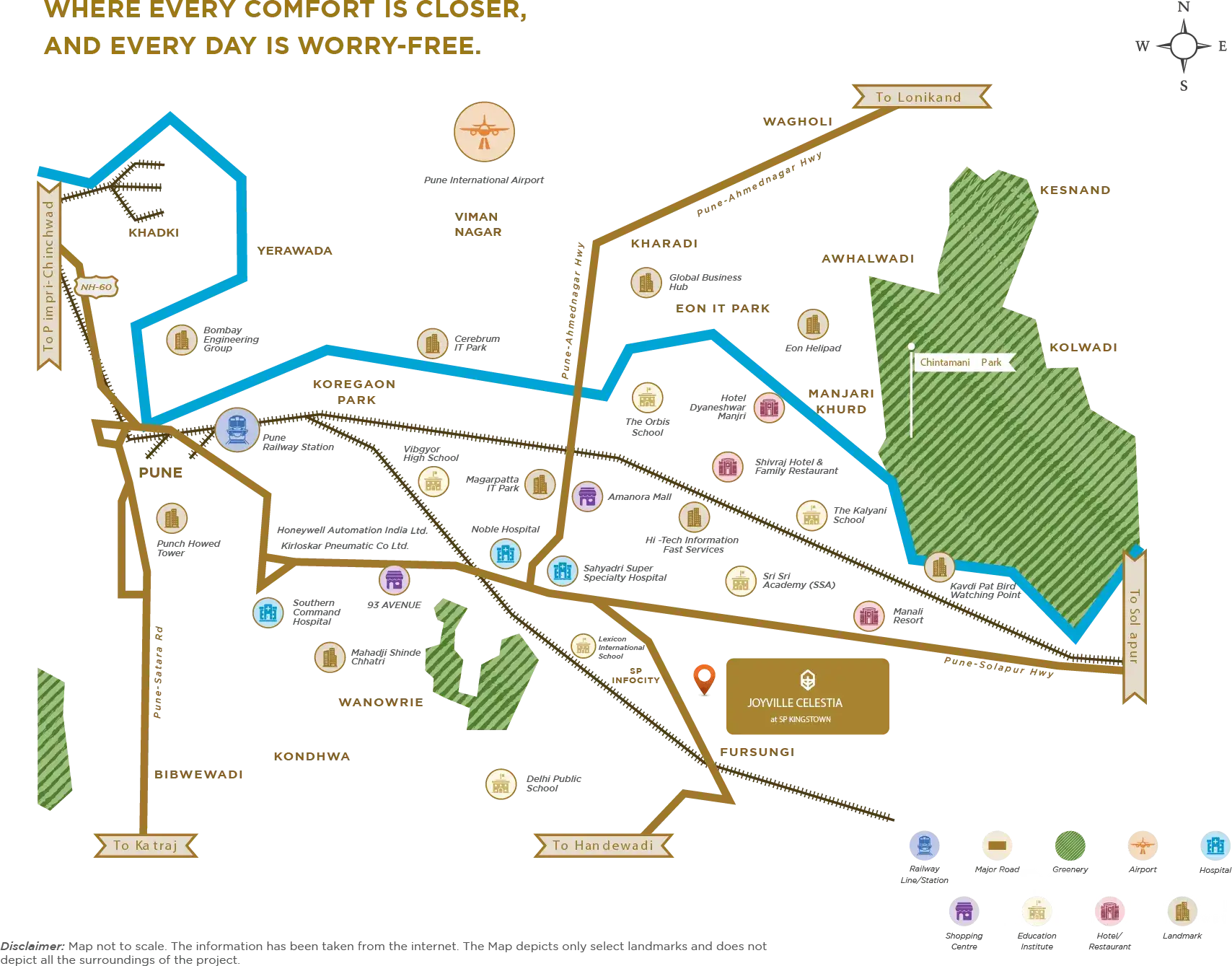 Joyville Celestia Location Map