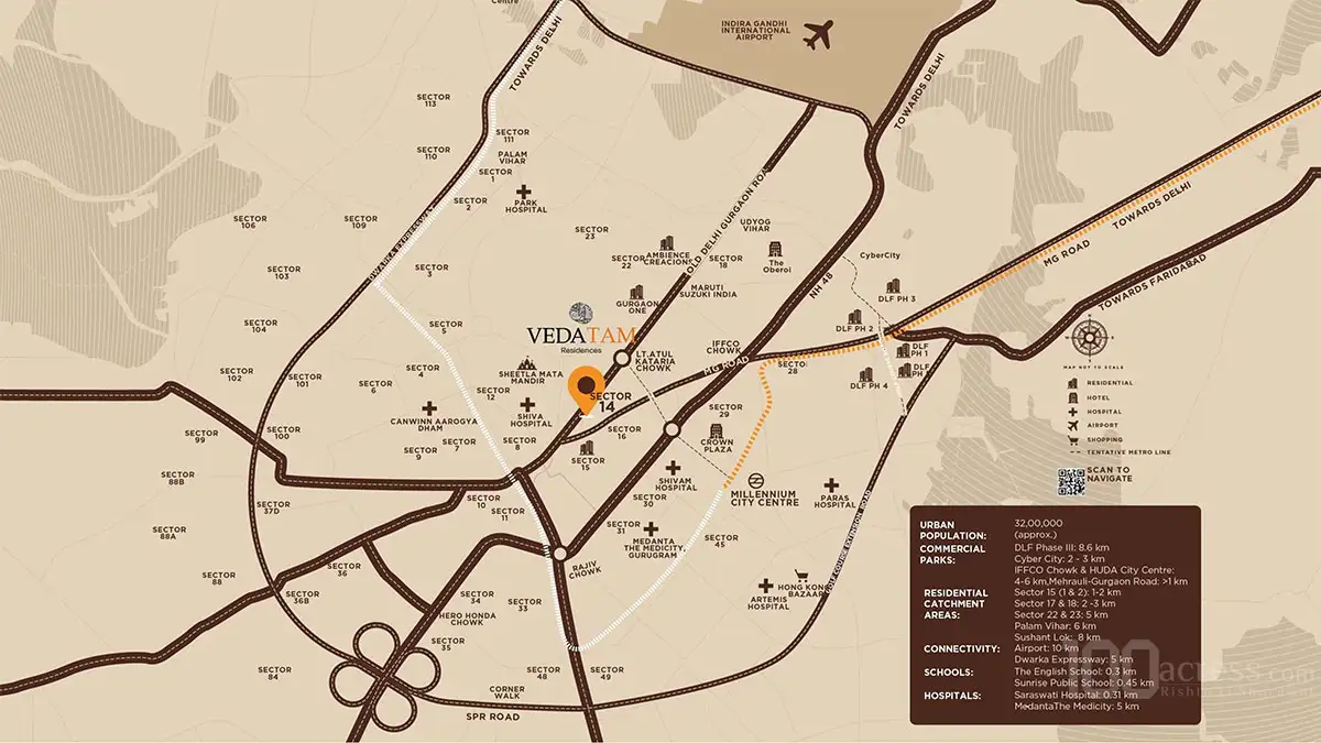 SPJ Vedatam Residences Location Map