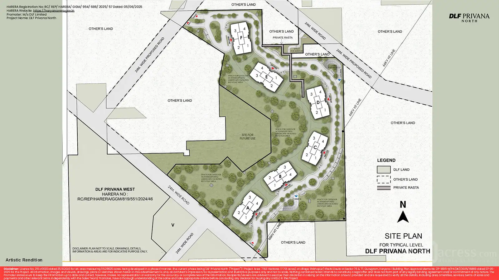 Master Plan DLF Privana North