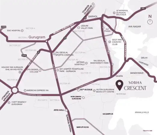 Sobha Crescent Location Map