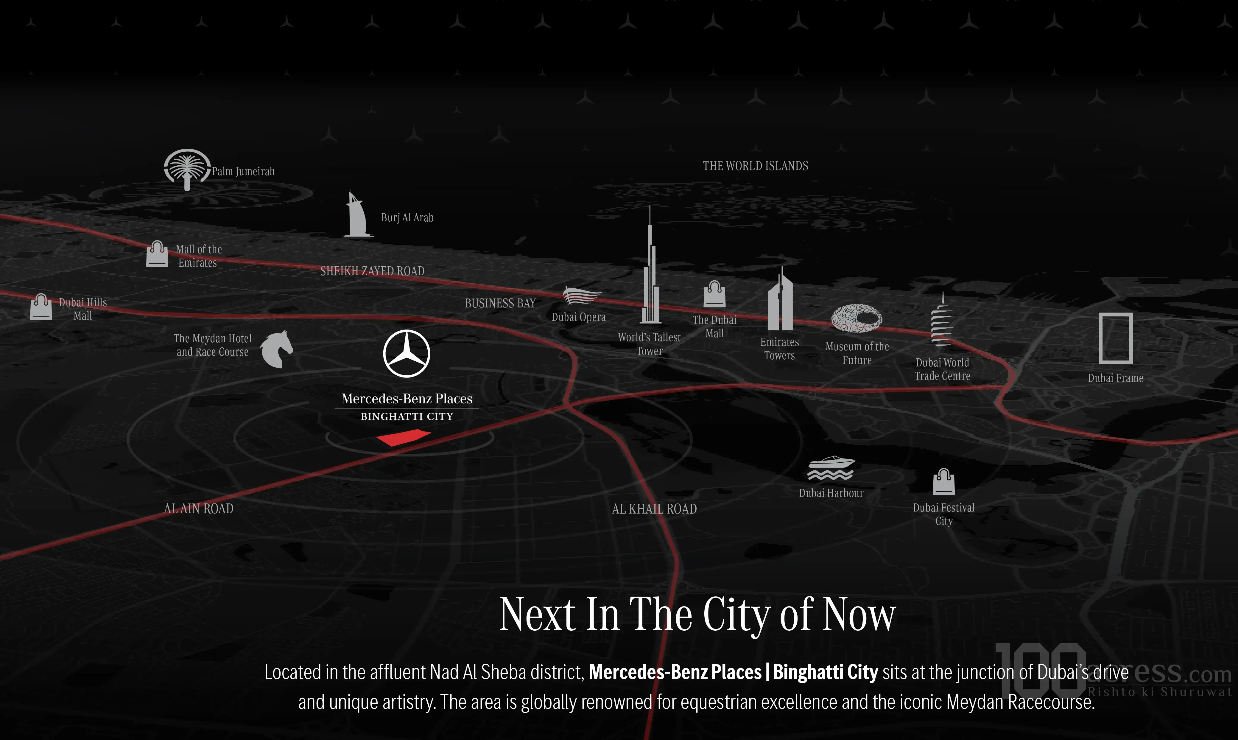 Mercedes-Benz Places Location Map