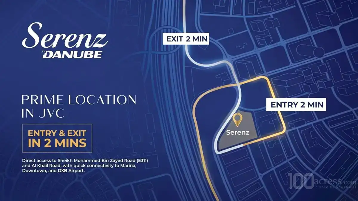 Serenz by Danube Location Map