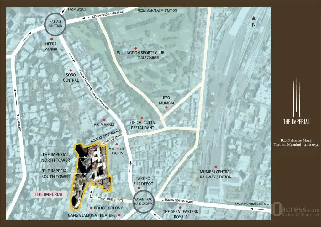 The Imperial Location Map