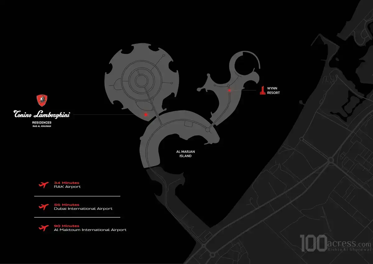 BNW Tonino Lamborghini Location Map