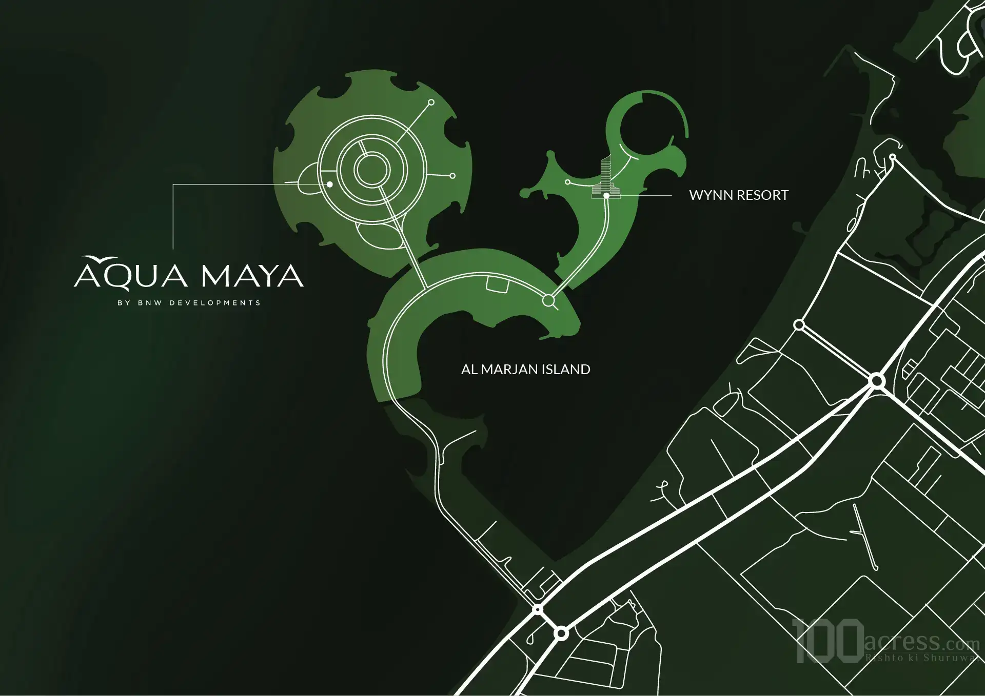 BNW Aqua Maya Location Map