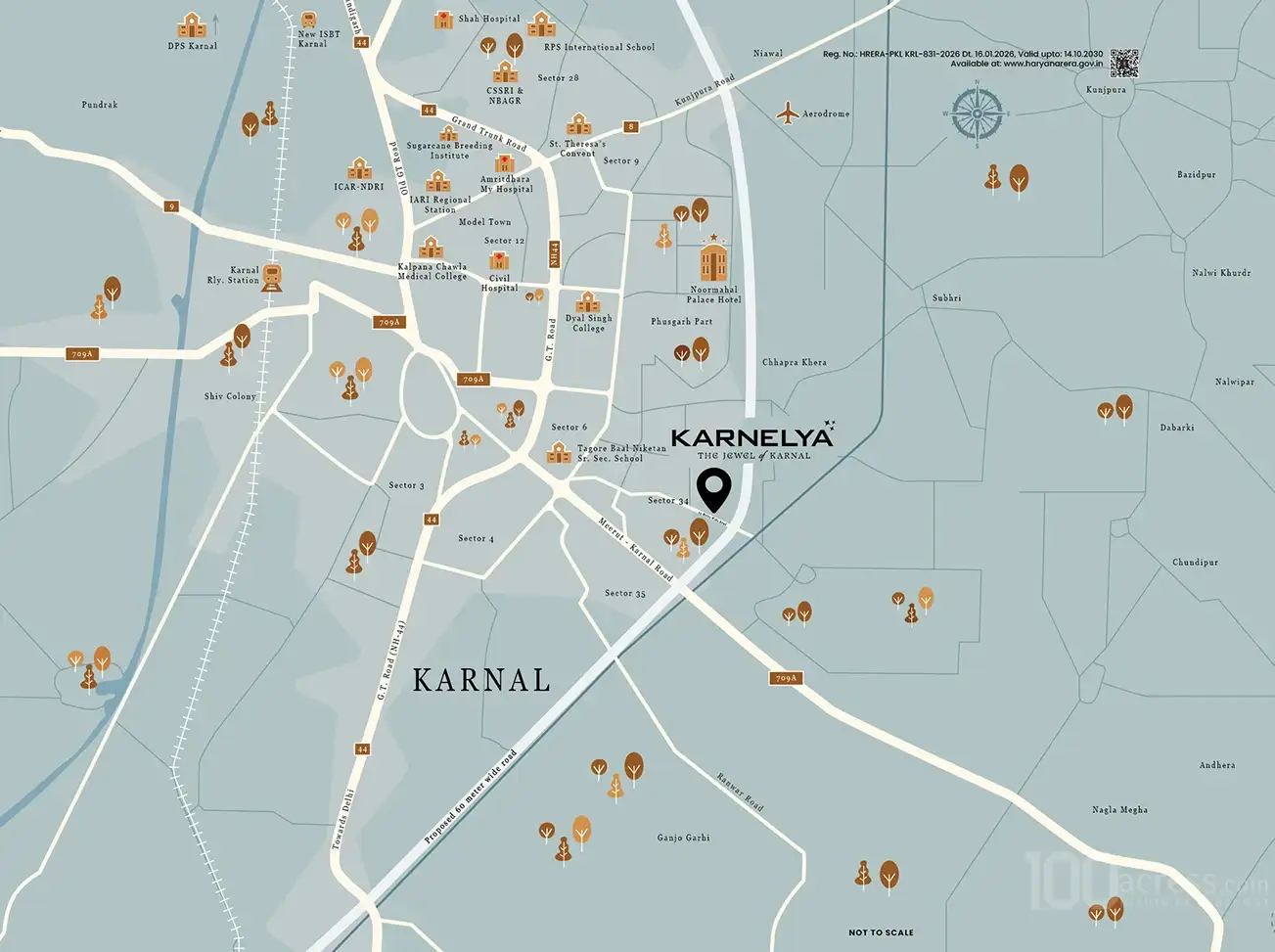 Aarize Karnelya Location Map