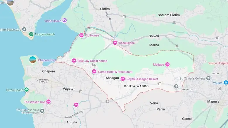 Vianaar La Marcella Location Map