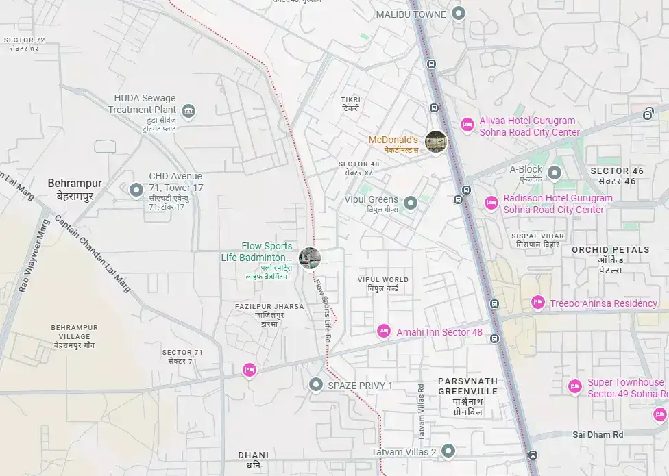 Aura Vantaje Location Map