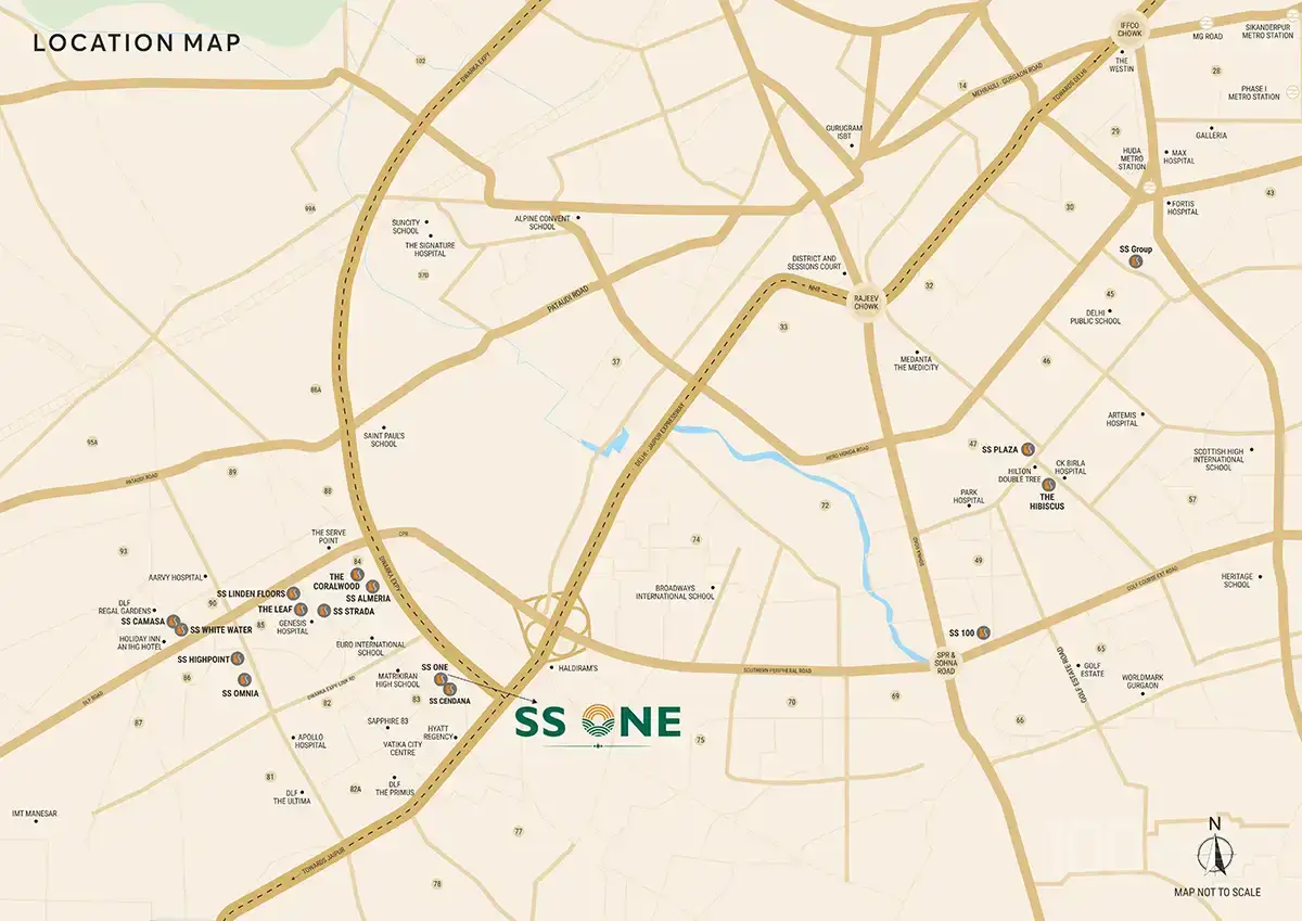 SS Group One Location Map