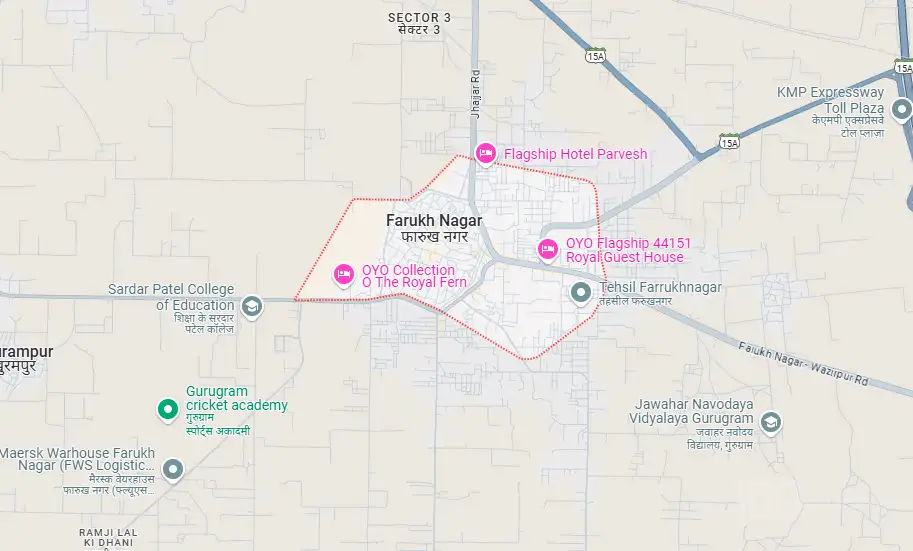 FarukhNagar Plots Location Map