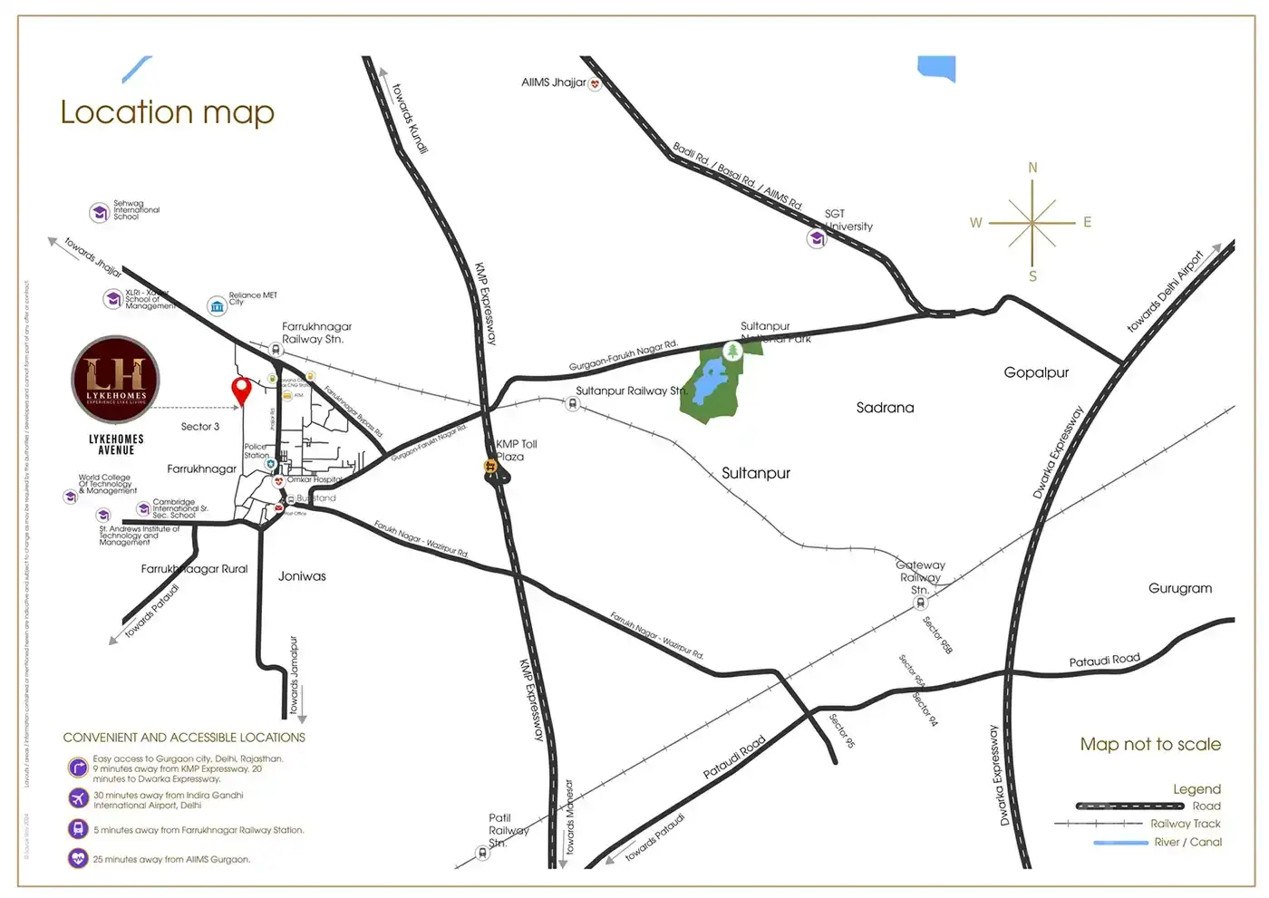 Lykehomes Avenue Location Map