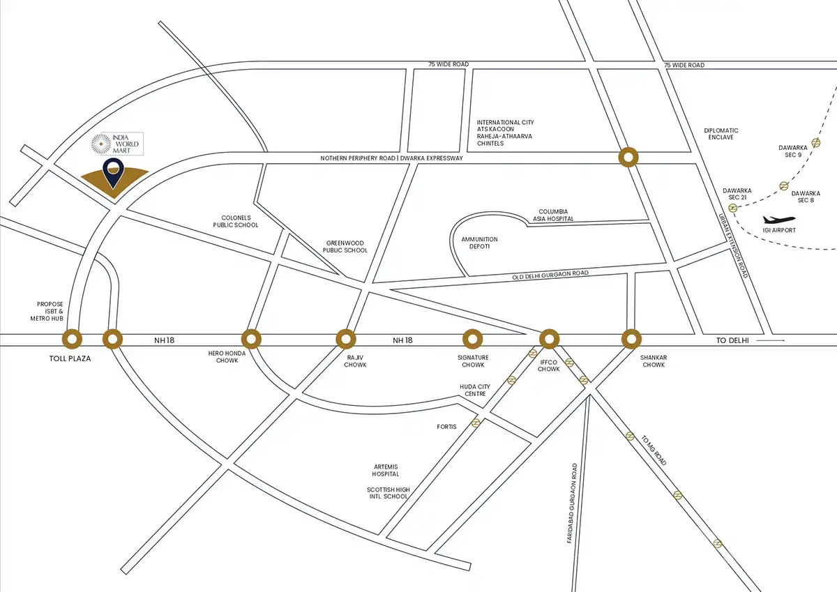 India WorldMart Location Map